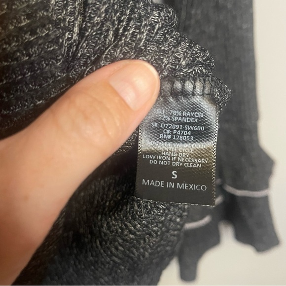 Bell Sleeve Ribbed Cowl Neck Sweater - Picture 4 of 5